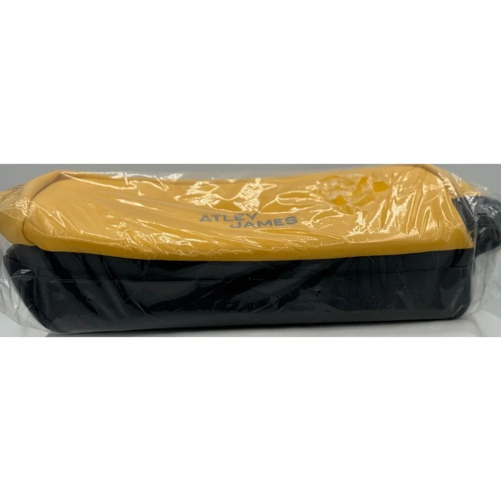 Atley James Travel and Toiletry Bag Yellow / Black - NEW Sealed 11